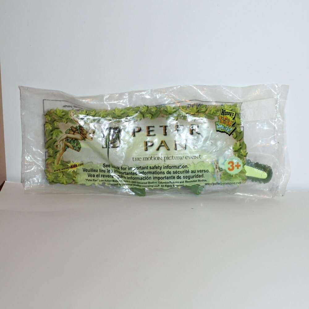 Wendy's 2003 Peter Pan Universal Studios Movie Crocodile Kids Toy